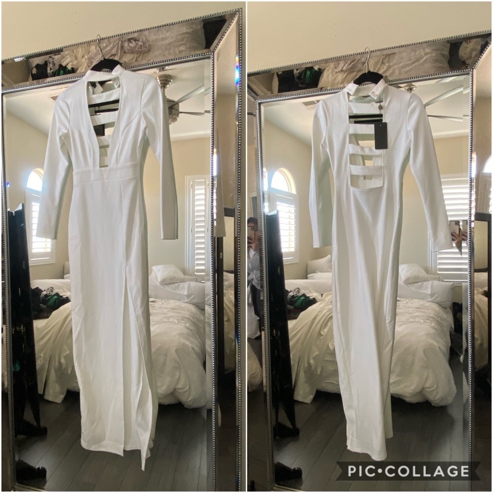 White long dress
